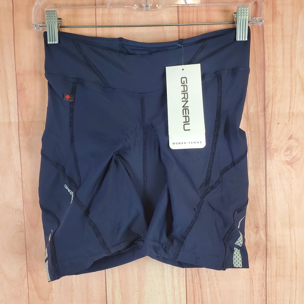 Garneau Neo Power Motion 5.5 Womens Cycling Shorts Sz Medium Dark Night Nylon